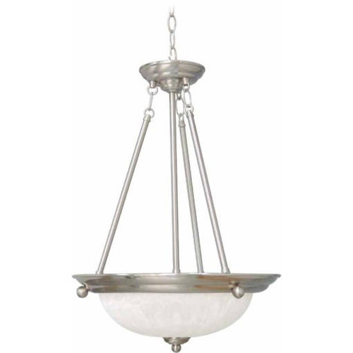 Volume Lighting V2283-33 Brushed Nickel Bowl Shaped Pendant