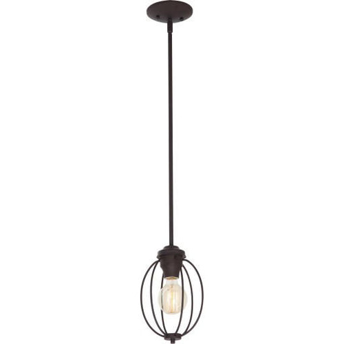 Volume Lighting V6121-79 - Antique Bronze Mini Pendant - Wire Cage