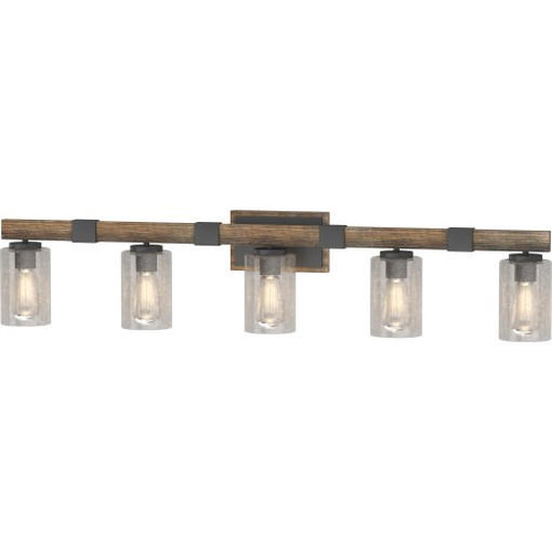 Volume Lighting V4375-84 Indoor Black Walnut Bath or Vanity Light Bar