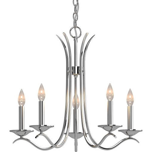 Volume Lighting V3005-93 Indoor Polished Nickel Hanging Chandelier