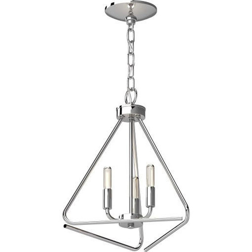 Volume Lighting V3053-93 Polished Nickel Mini Hanging Chandelier