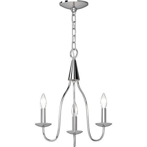Volume Lighting V3063-3 Indoor Chrome Hanging Chandelier