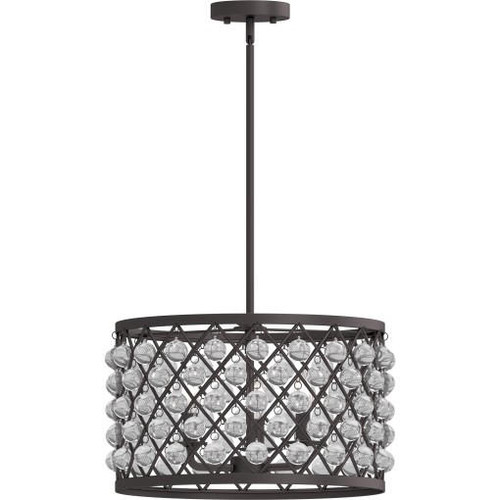 Volume Lighting V3223-79 Downrod Drum Cylinder Pendant Chandelier