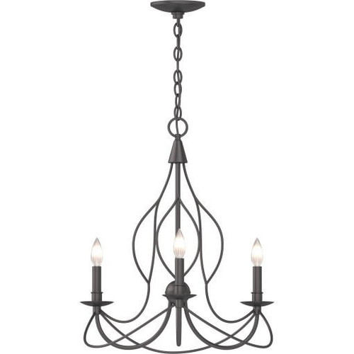 Volume Lighting V3853-79 Sculptural Candle Style Hanging Chandelier
