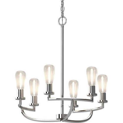 Volume Lighting V4716-3 Indoor Chrome Hanging Chandelier