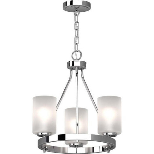 Volume Lighting V4753-3 Indoor Chrome Mini Hanging Chandelier