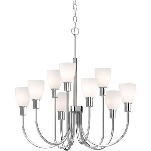  Volume Lighting V5719-93 Indoor Polished Nickel Hanging Chandelier