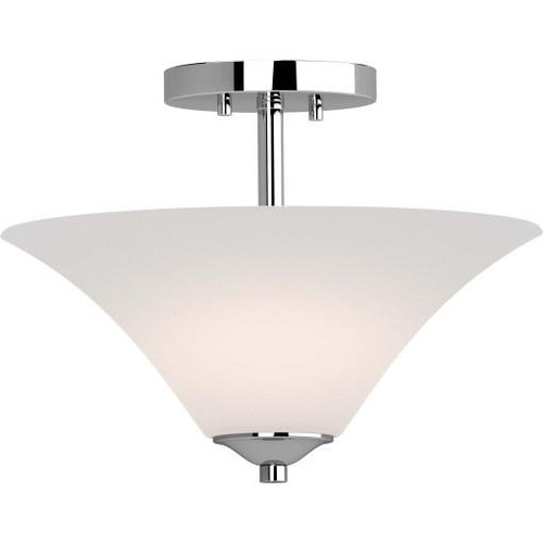  Volume Lighting V3052-93 Indoor Polished Nickel Semi-Flush Mount