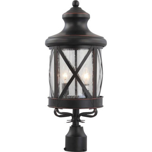 Volume Lighting V8685-46 Copper Aluminum Lamp Candle Style Post Mount