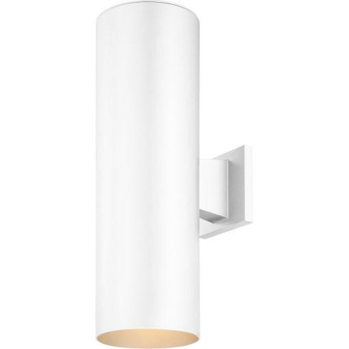 Volume Lighting V9646-6 White Aluminum Cylinder Wall Mount