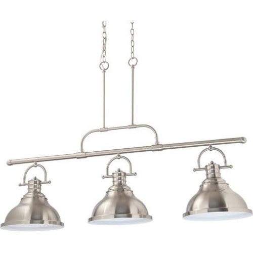Volume Lighting V1177-33 Brushed Nickel Linear Kitchen Island Pendant
