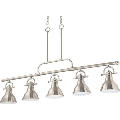 Volume Lighting V1245-33 Brushed Nickel Linear Kitchen Island Pendant