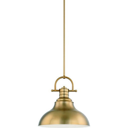 Volume Lighting V1838-56 Indoor Restoration Brass Downrod Pendant
