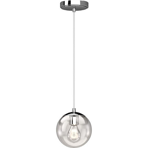 Volume Lighting V2055-3 - Chrome Globe Mini Pendant - Clear Glass