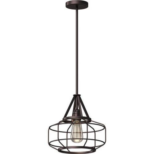 Volume Lighting V2171-79 Antique Bronze Industrial Downrod Pendant