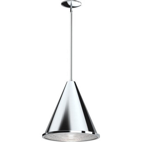 Volume Lighting V2551-3 Indoor Chrome Cone Downrod Pendant