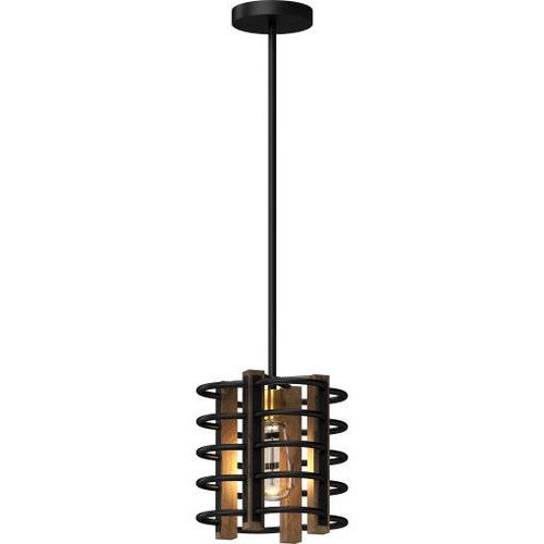 Volume Lighting V6011-10 Bronze Walnut Mini Downrod Pendant
