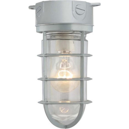 Volume Lighting V9850-20 Silver Gray Aluminum Convertible Flush-Mount