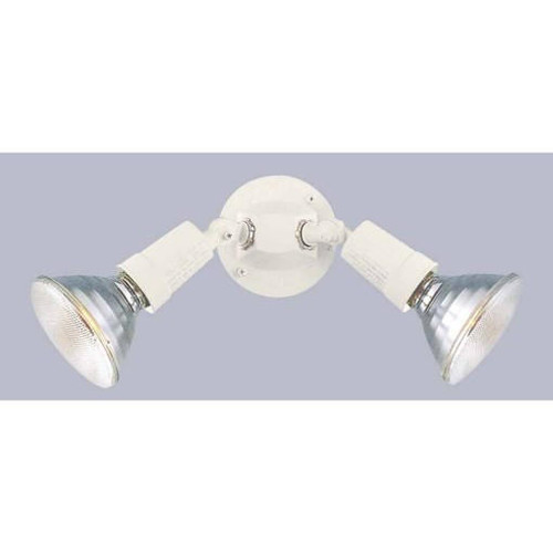 Volume Lighting V9772-6 - White 2-Light Outdoor Flood Light