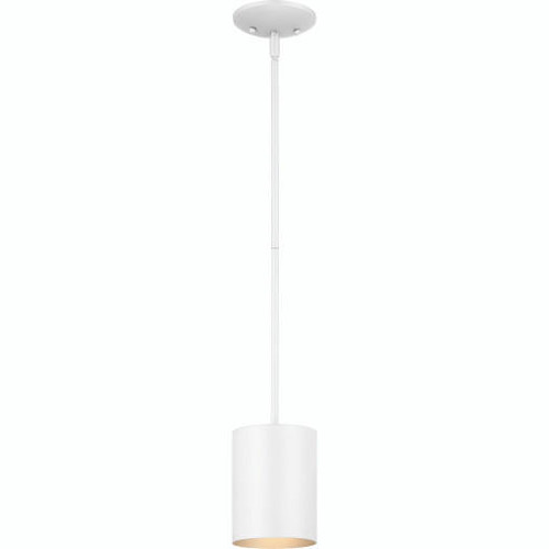 Volume Lighting V9605-6 White Aluminum Cylinder Mini Pendant
