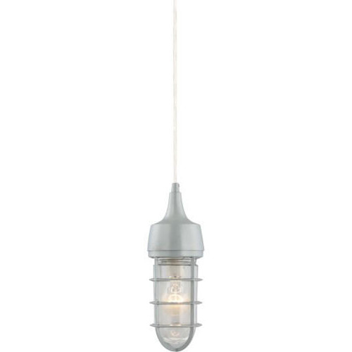 Volume Lighting V9852-20 Silver Gray Aluminum Cylinder Mini Pendant
