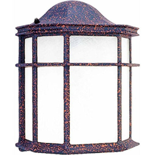 Volume Lighting V6879-30 - Rust Outdoor Wall Lantern - Frosted Glass