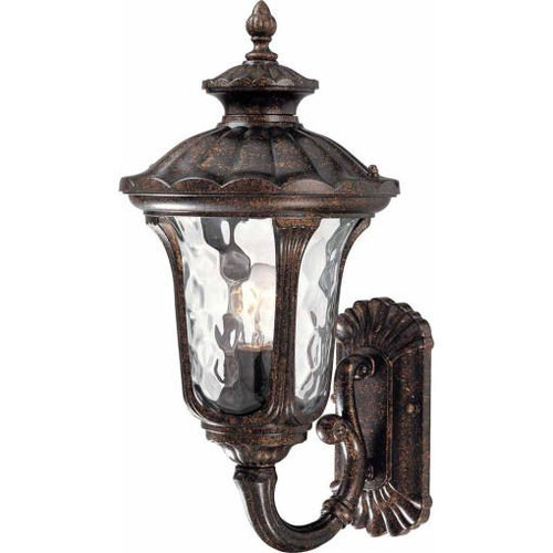 Volume Lighting V8462-72 - Vintage Bronze Outdoor Wall Lantern - Clear Water Glass