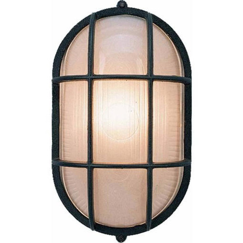 Volume Lighting V8860-5 Black Outdoor Oval Bulk Head Ceiling Mount