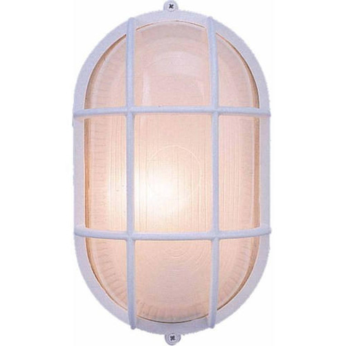  Volume Lighting V8860-6 White Outdoor Oval Bulk Head Ceiling Mount