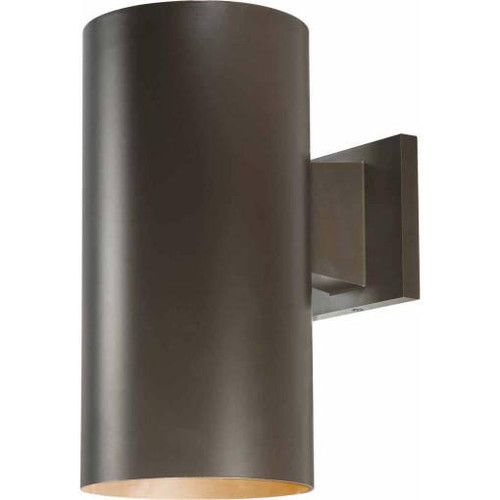 Volume Lighting V9626-79 Outdoor Antique Bronze Cylinder Wall Mount Sconce