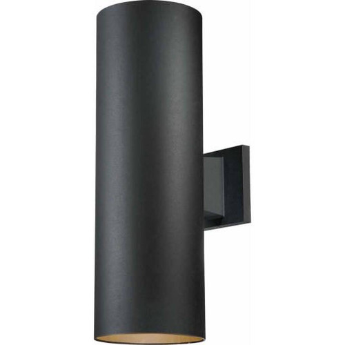Volume Lighting V9636-5 Black Aluminum Cylinder Wall Mount Sconce