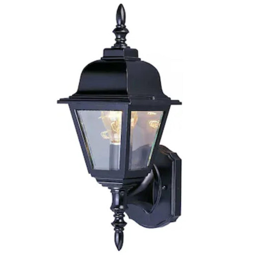 Volume Lighting V9830-5 - Black Outdoor Wall Lantern - Clear Glass
