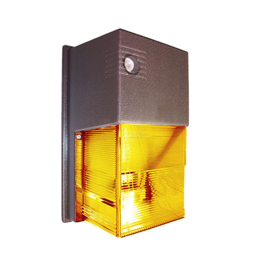 LBS Lighting Amber Outdoor Wall Pack Light Fixture 