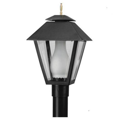  Wave Lighting 112LR Colonial Black Outdoor Integrated LED Post Top 