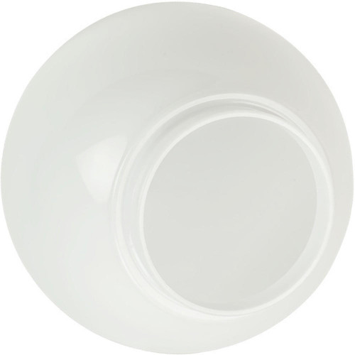6" White Acrylic Plastic Light Globe with 3" Neck Flange