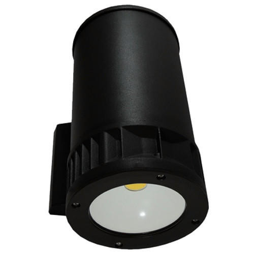 LBS Lighting Outdoor Wall Down Light LED Cylinder Fixture with Battery Back Up 