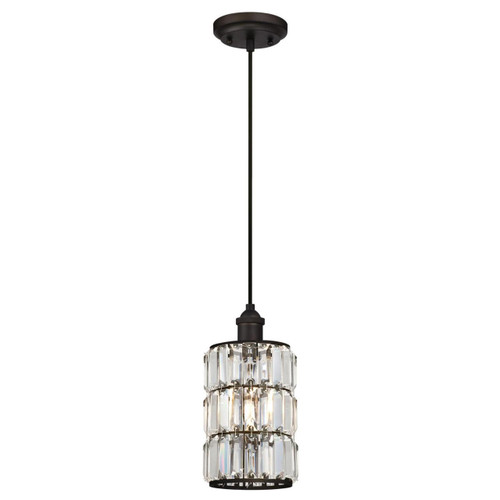 Westinghouse 6338400 - 1-Light Oil Rubbed Bronze Mini Pendant - 6 in Diameter