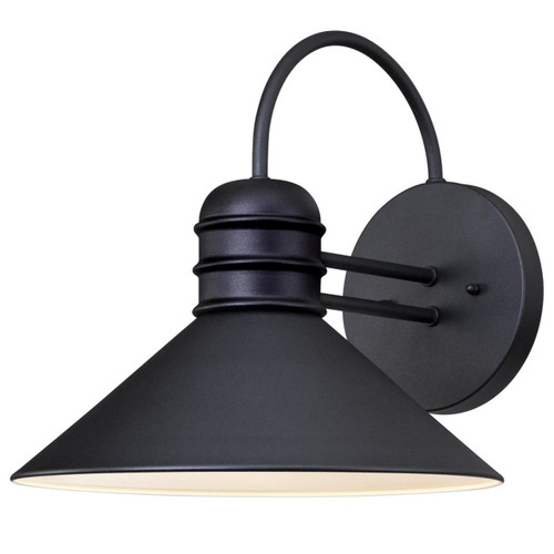 Westinghouse 6204400 - 1-Light Textured Black Outdoor Wall Lantern - 11 in High