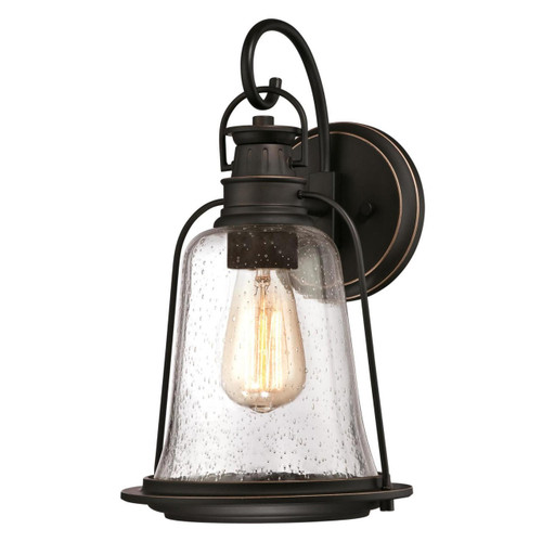 Westinghouse 6349100 - 1-Light Oil Rubbed Bronze Outdoor Wall Lantern - 14-9/16 in High