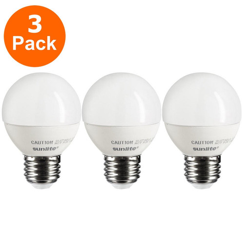 Sunlite 40291-SU G16/LED/7W/D/E26/FR/ES/27K/CD/3PK