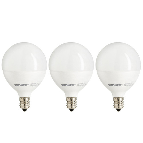  Sunlite 40299-SU G16.5/LED/7W/D/E12/FR/ES/27K/CD/3PK 