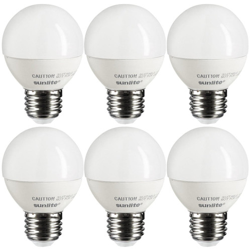 Sunlite 40292-SU G16/LED/7W/D/E26/FR/ES/27K/CD/6PK