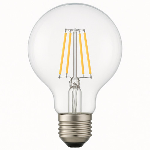 TCP FG25D4027E26SCL95 - Clear G25 Globe LED Filament Bulb -  2700K 
