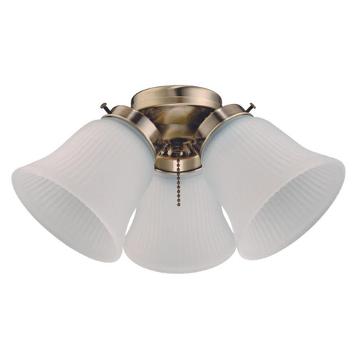 Westinghouse 7784800 - 3-Light LED Antique Brass Cluster Ceiling Fan Light Kit