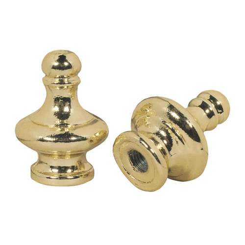 Westinghouse 7013100 - 1-1/4 in Brass-Plated Lamp Knobs - 1/4-27 Thread - 2 Pack
