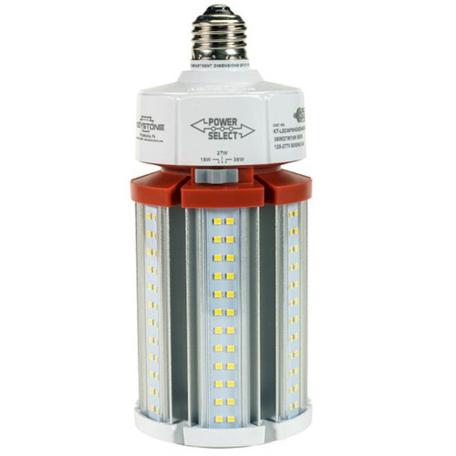 Keystone KT-LED36PSHID-E26-850-D /G4 - Selectable 18W/27W/36W LED Corn Bulb - 5000K