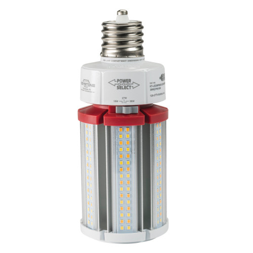 Keystone KT-LED36PSHID-EX39-840-D /G4 - Selectable 18W/27W/36W LED Corn Bulb - 4000K