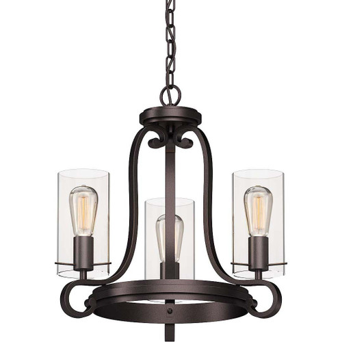 Volume Lighting V2003-79 Indoor Antique Bronze Mini Hanging Chandelier