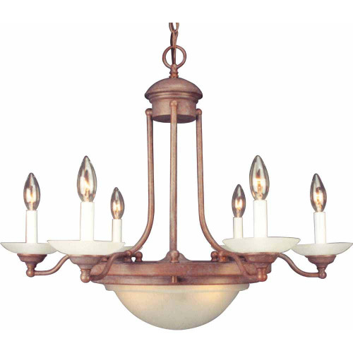 Volume Lighting V2078-22 Indoor Prairie Rock Chandelier