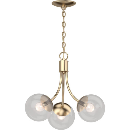 Volume Lighting V2123-90 Antique Gold French Inspired Hanging Chandelier